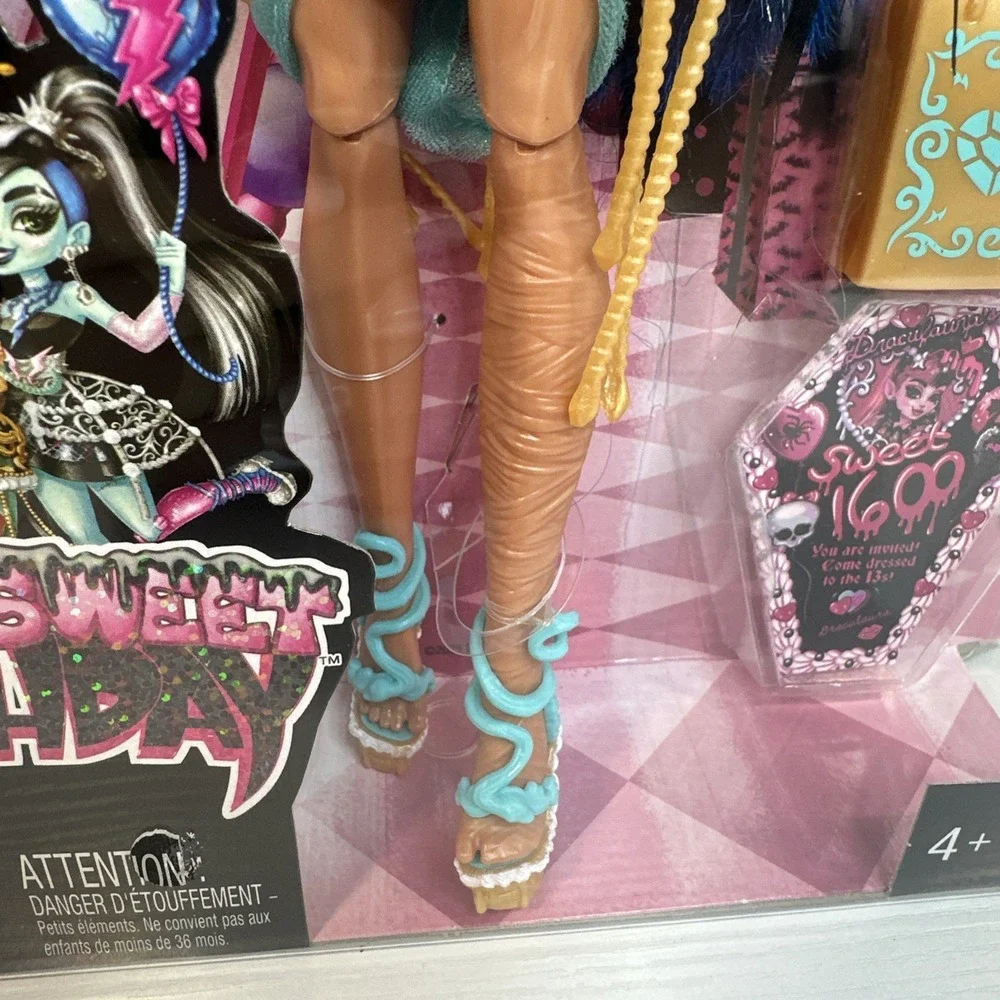 Monster High Doll Cleo D'Nile Scary Sweet Birthday Gold Party Dress 2025 BNIB